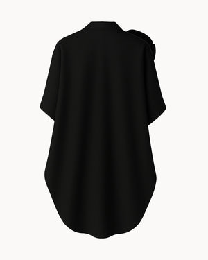 Black shirt on a white background