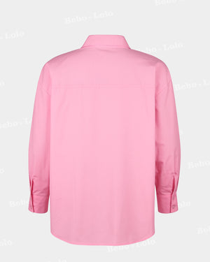 Metal Studded Plus Size Shirt