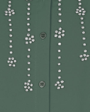 Heavy Crystal Studded Shirt