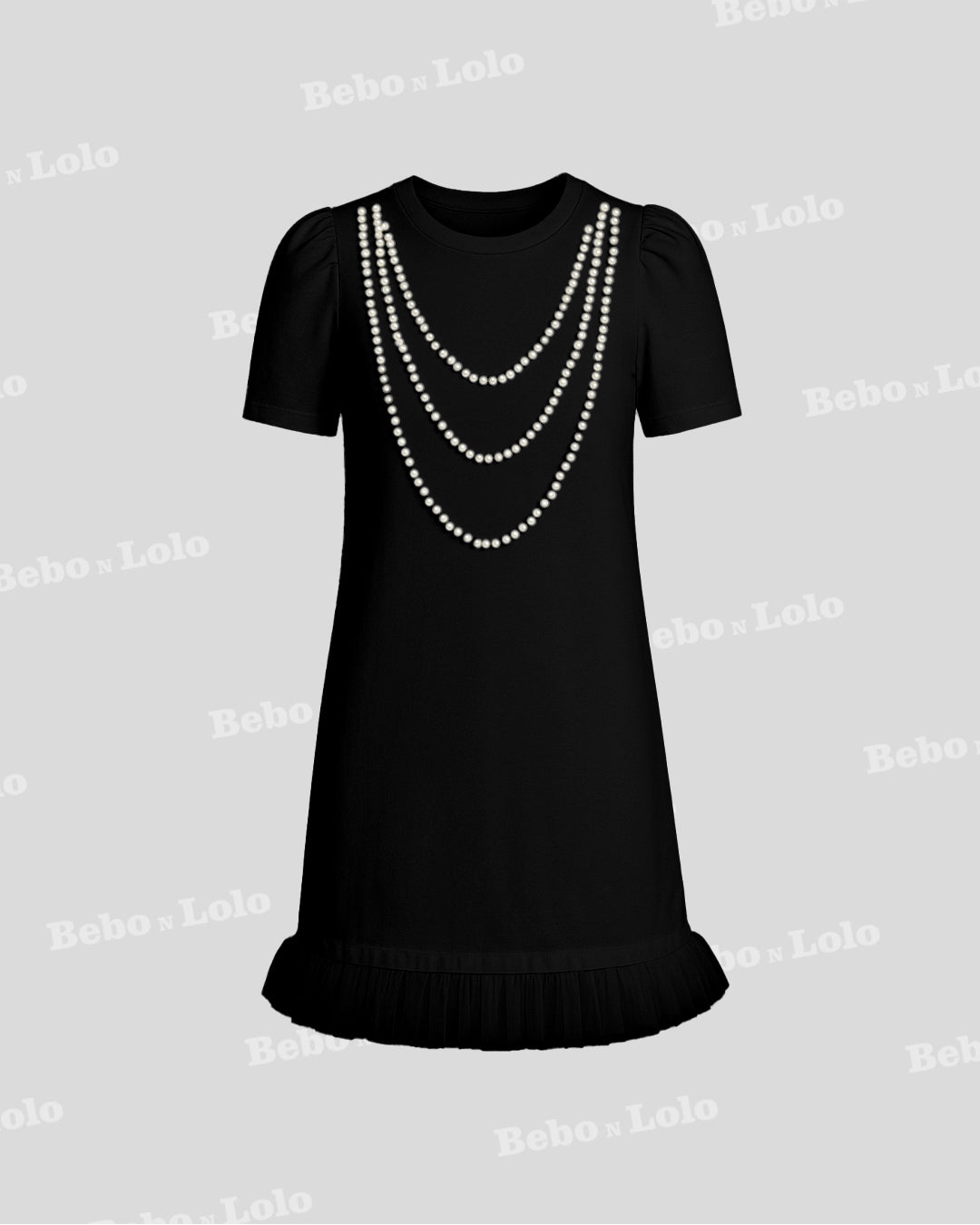 Pearl Layered Mini Dress