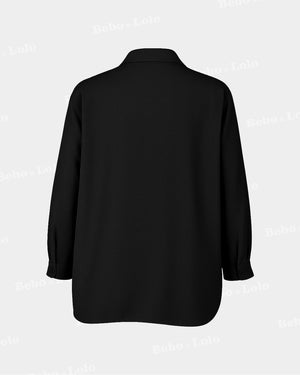 Heavy Crystal Studded Shirt - bebonlolo