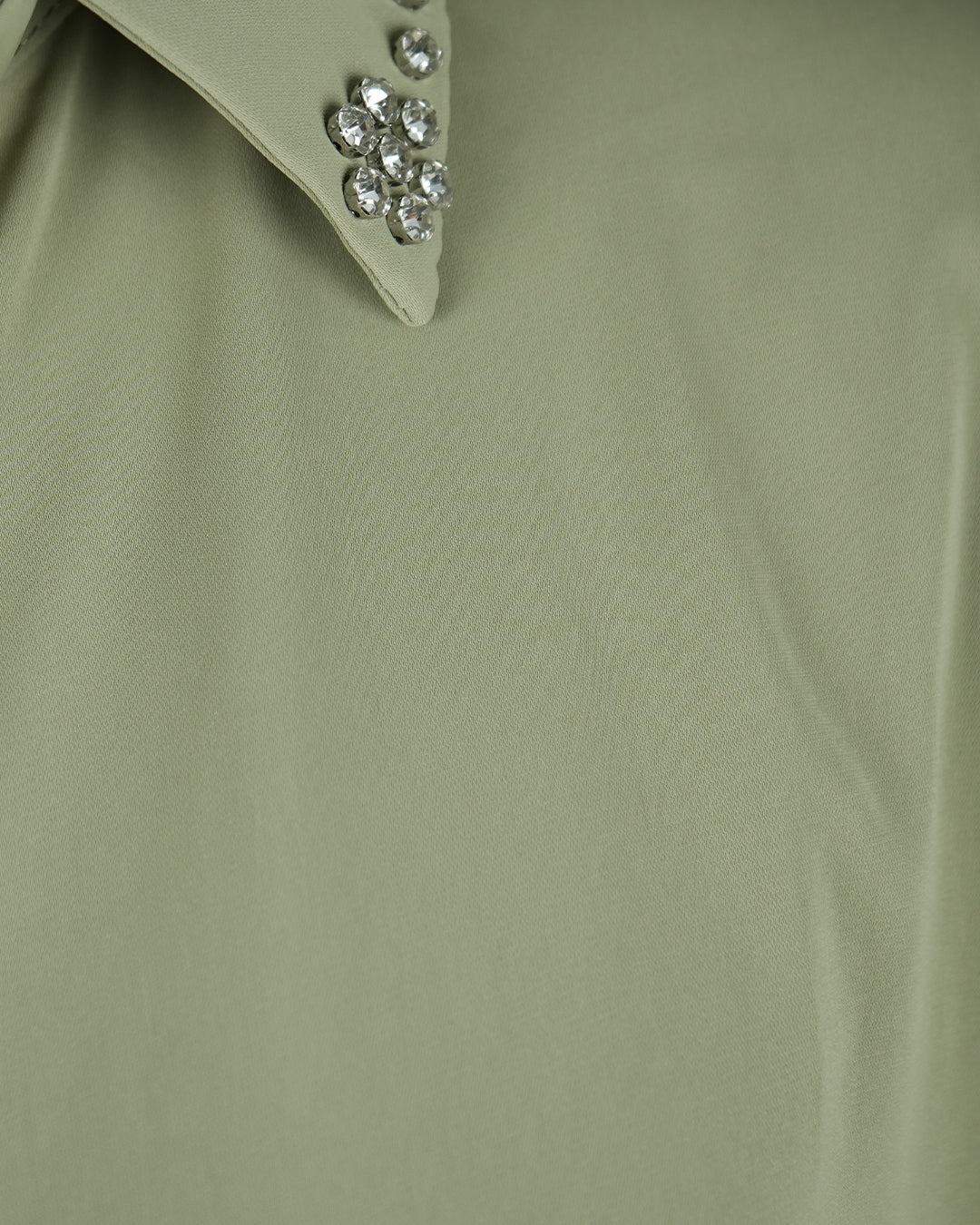 Pearl Embellished Plus Size Shirt - bebonlolo
