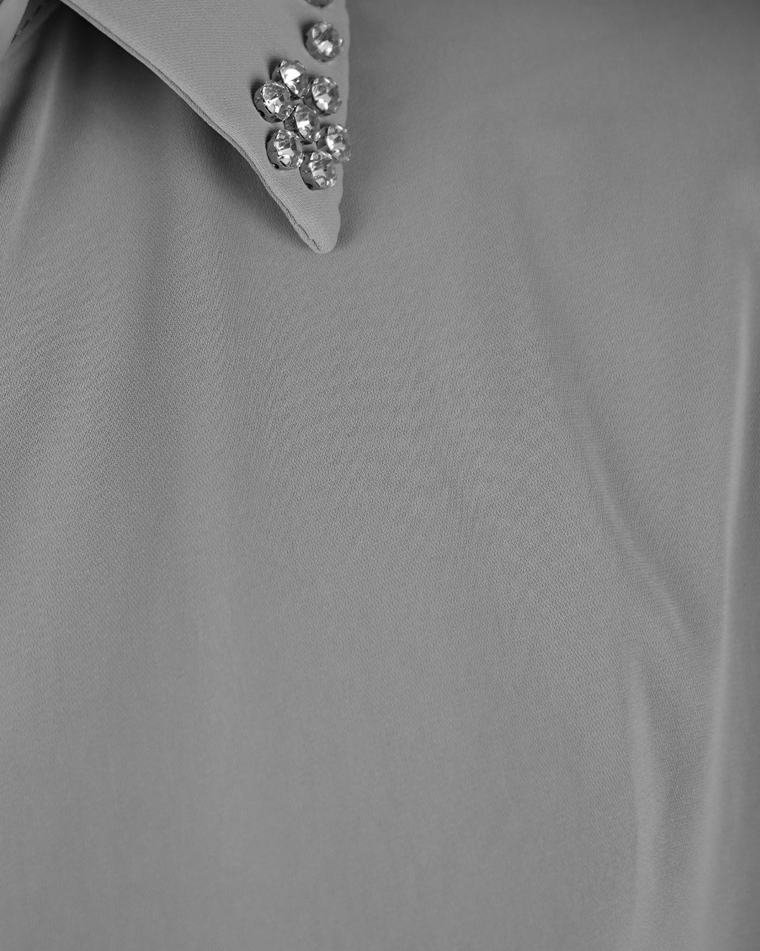 Pearl Embellished Plus Size Shirt