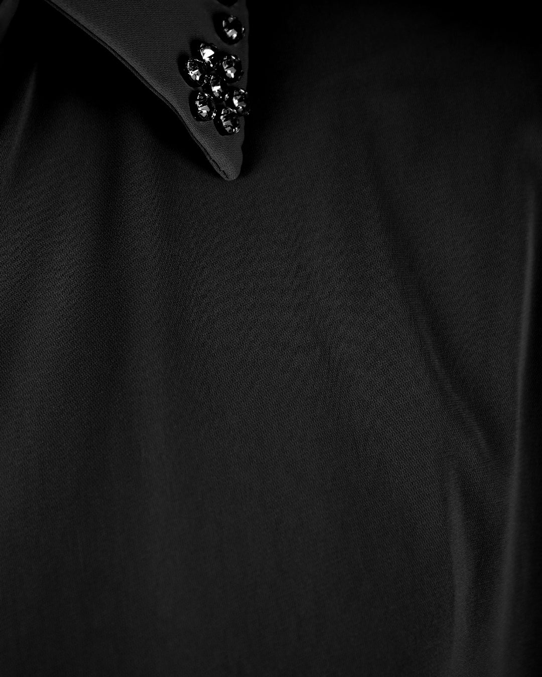 Pearl Embellished Plus Size Shirt