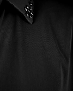 Pearl Embellished Plus Size Shirt