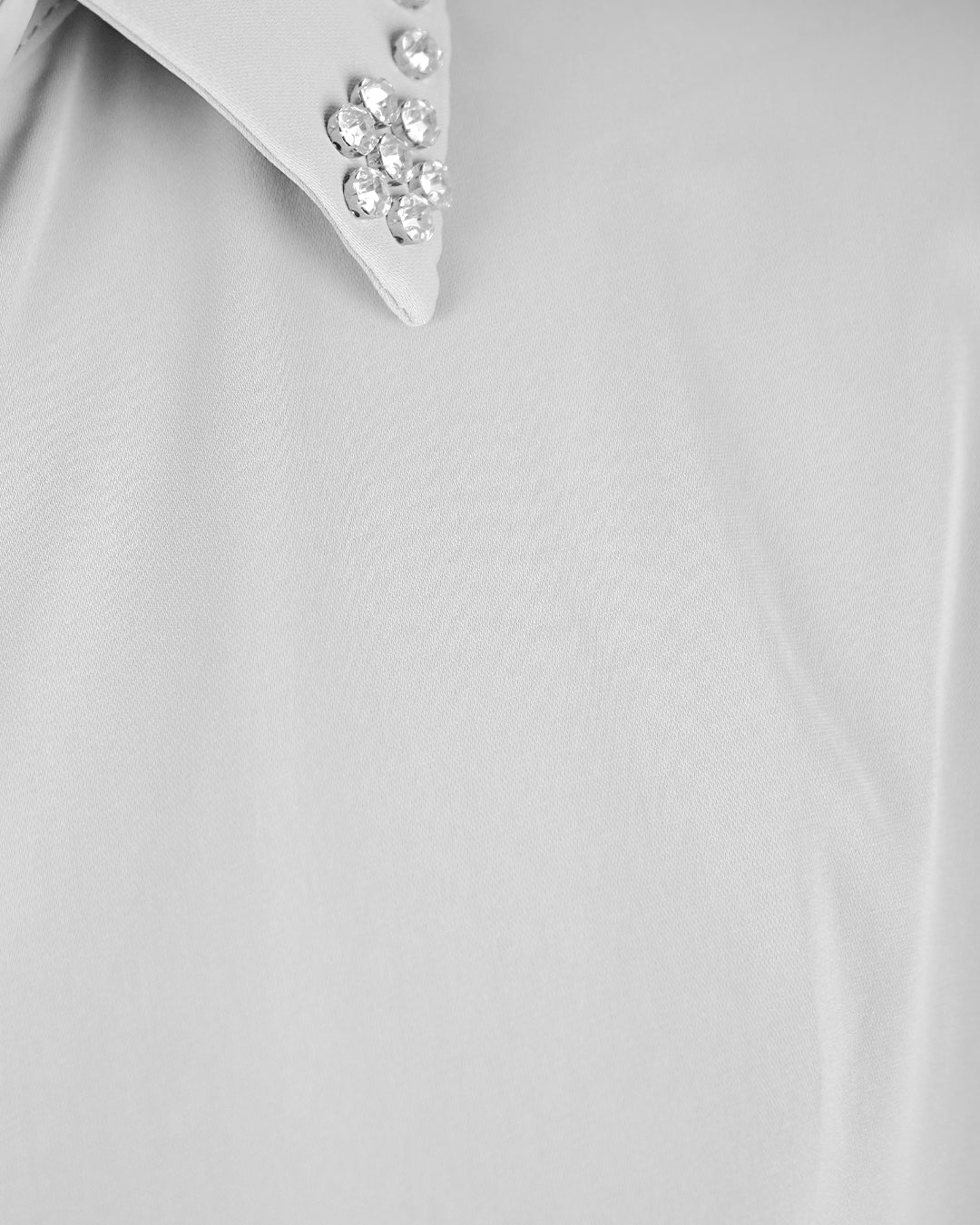 Pearl Embellished Plus Size Shirt