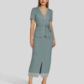 Luxe Laced Blazer Set - bebonlolo
