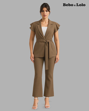 Boss Mode Mocha Luxe Scuba Co-ord Set