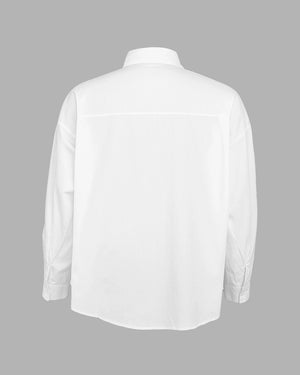 White shirt on a gray background