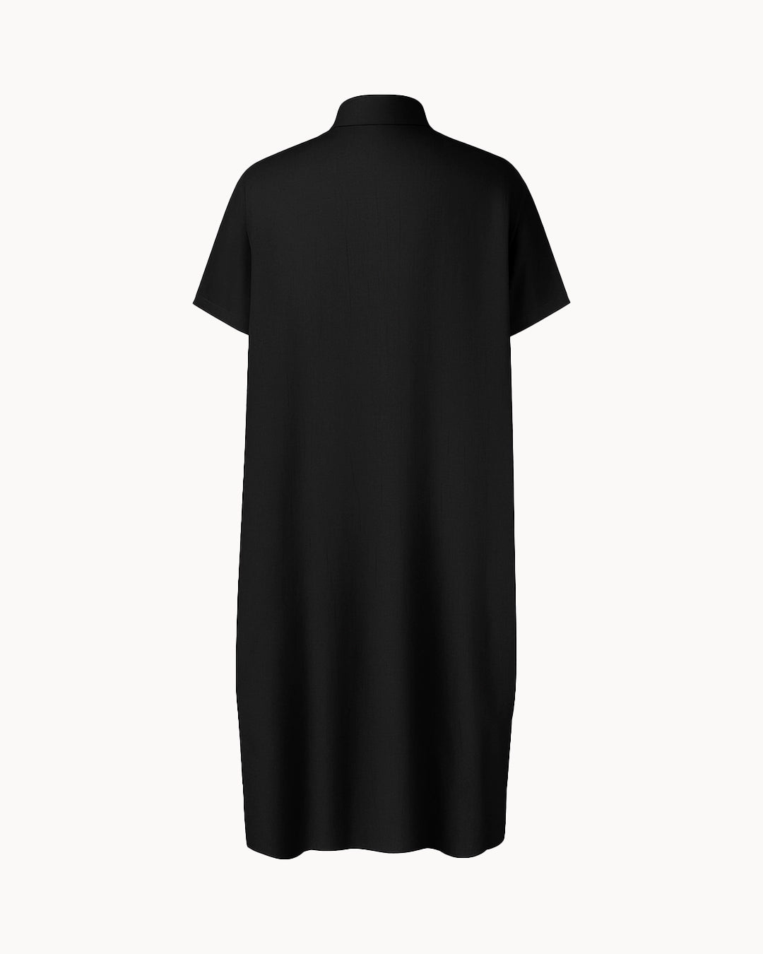 Black dress on a white background