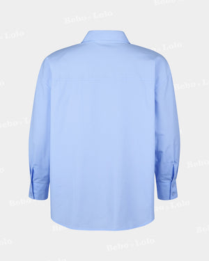 Metal Studded Plus Size Shirt