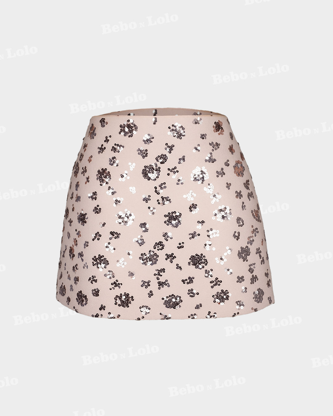 Cocktail Sequin Embellished Mini Skirt