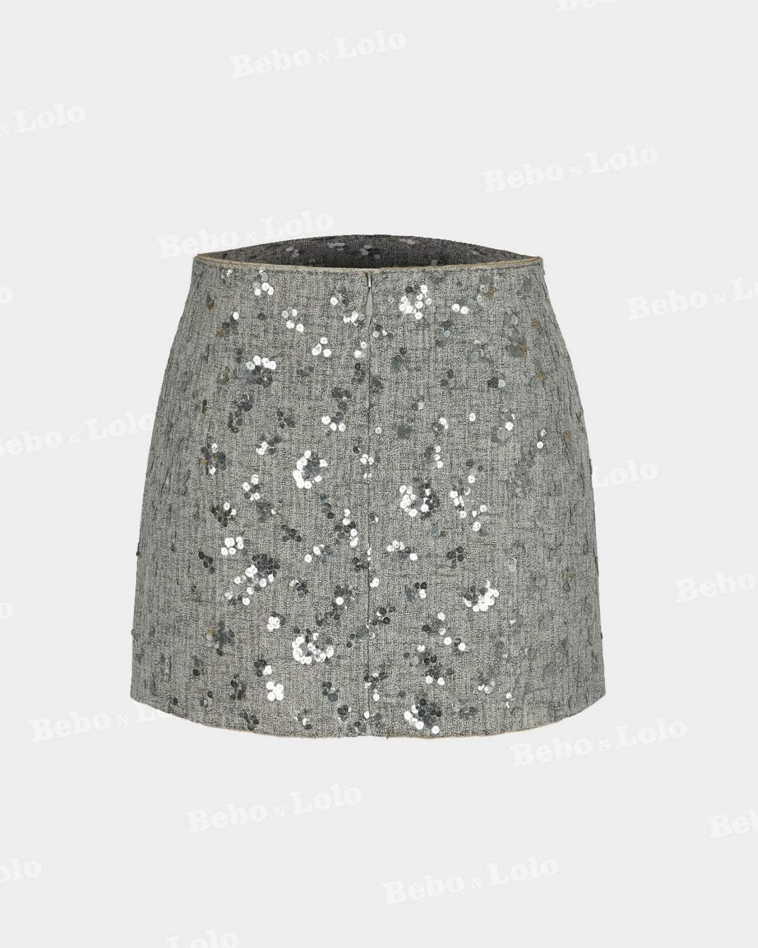 Cocktail Sequin Embellished Mini Skirt