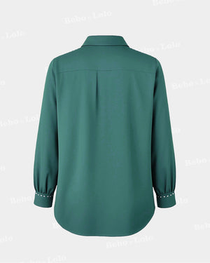 Studded Plus Size Shirt - bebonlolo