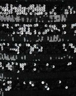 Black sabine sequin mini skirt