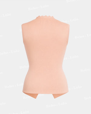 Luxe Waistcoat with Flower & Gold Button