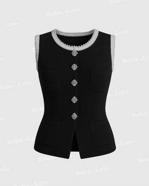 Waistcoat with Big Fancy Buttons