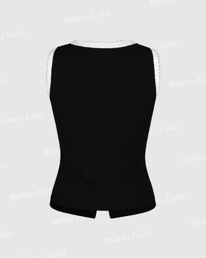 Waistcoat with Big Fancy Buttons