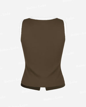 Waistcoat with Big Fancy Buttons