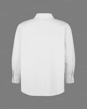 Metal Studded Plus Size Shirt