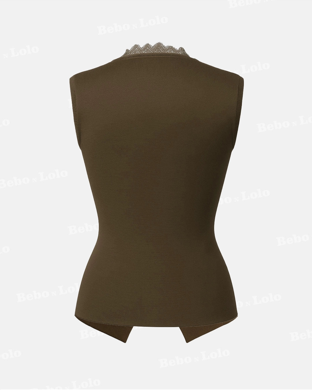 Luxe Waistcoat with Flower & Gold Button
