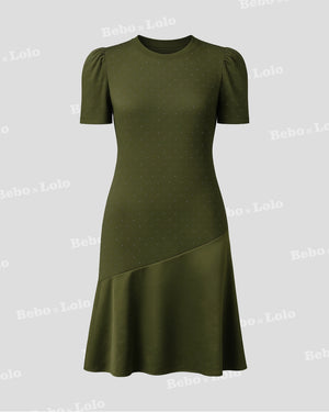 Sequin Flare Midi Dress - bebonlolo