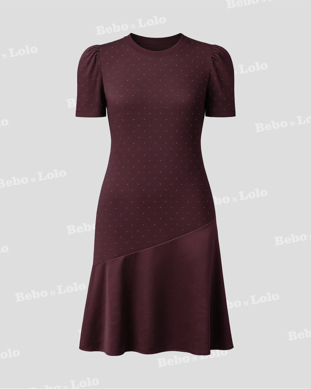 Sequin Flare Midi Dress - bebonlolo