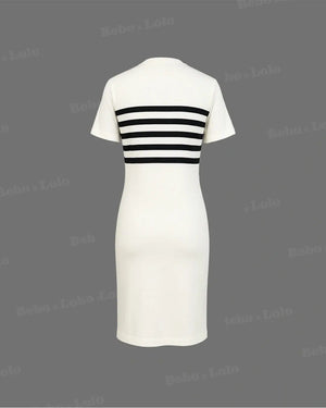 Casual Knitted Dress - bebonlolo