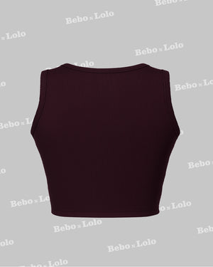 Ribbed vest top