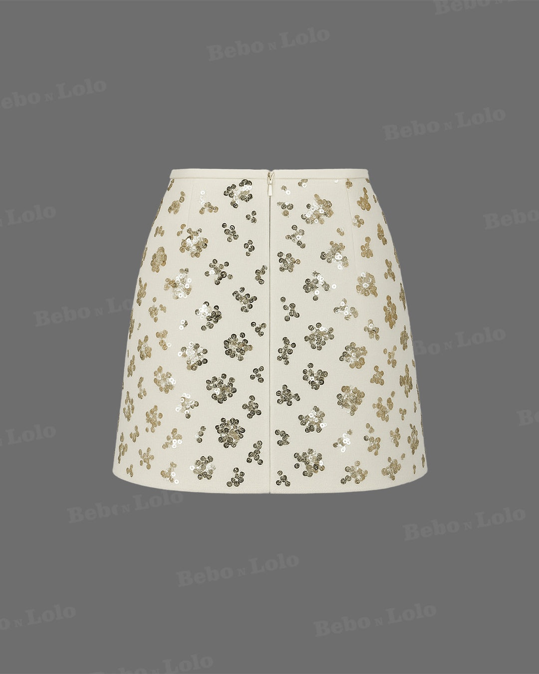 Cocktail Sequin Embellished Mini Skirt