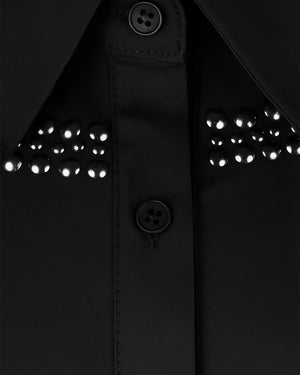 Metal Studded Plus Size Shirt