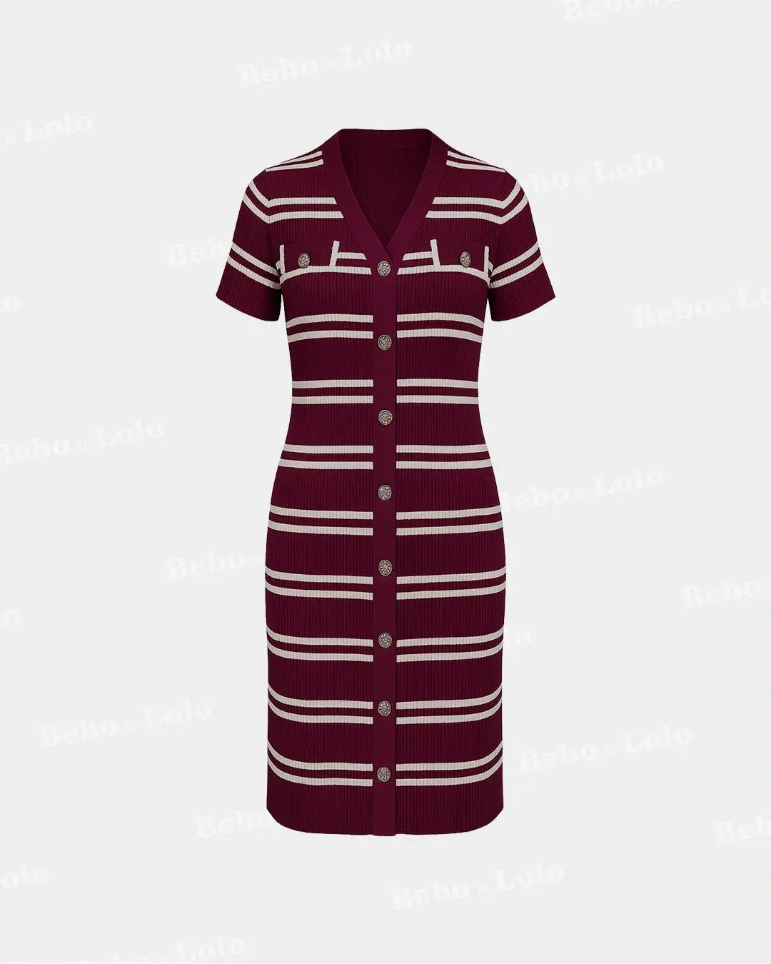 stripe cherry red