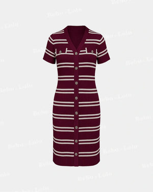 stripe cherry red