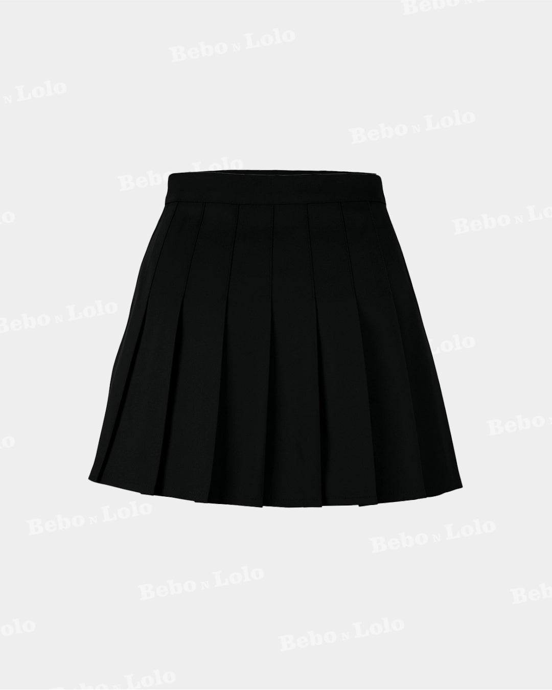 High waist pleated short skirt