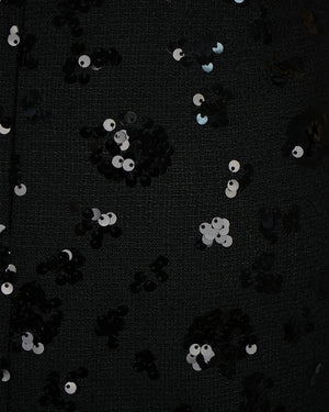 Cocktail Sequin Embellished Mini Skirt