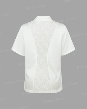 Short Sleeves Blazer - bebonlolo