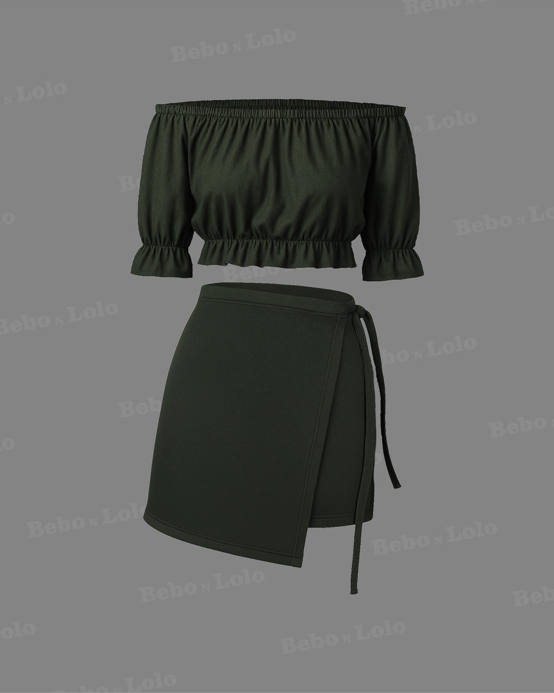 Off Shoulder Co-Ord Set - bebonlolo