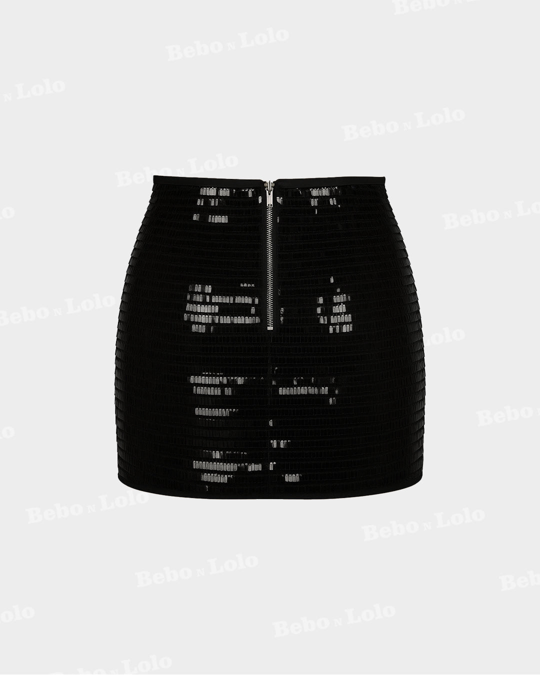 Sheer sequin skirt