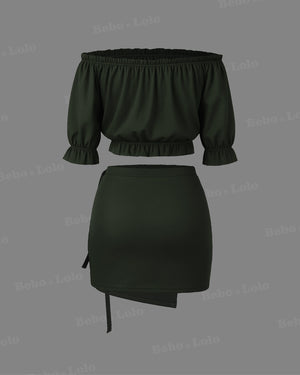 Off Shoulder Co-Ord Set 