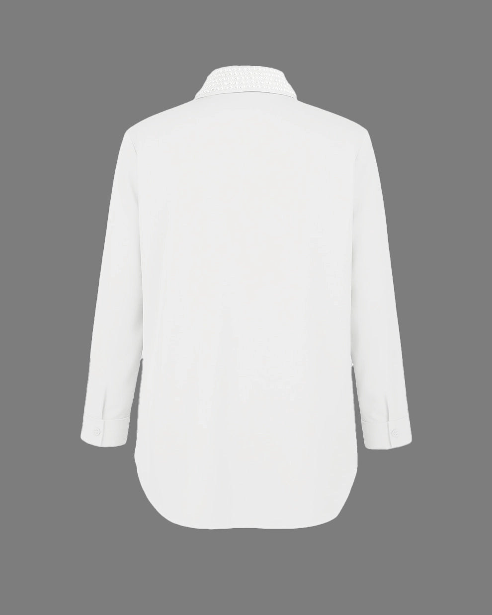 White shirt on a gray background