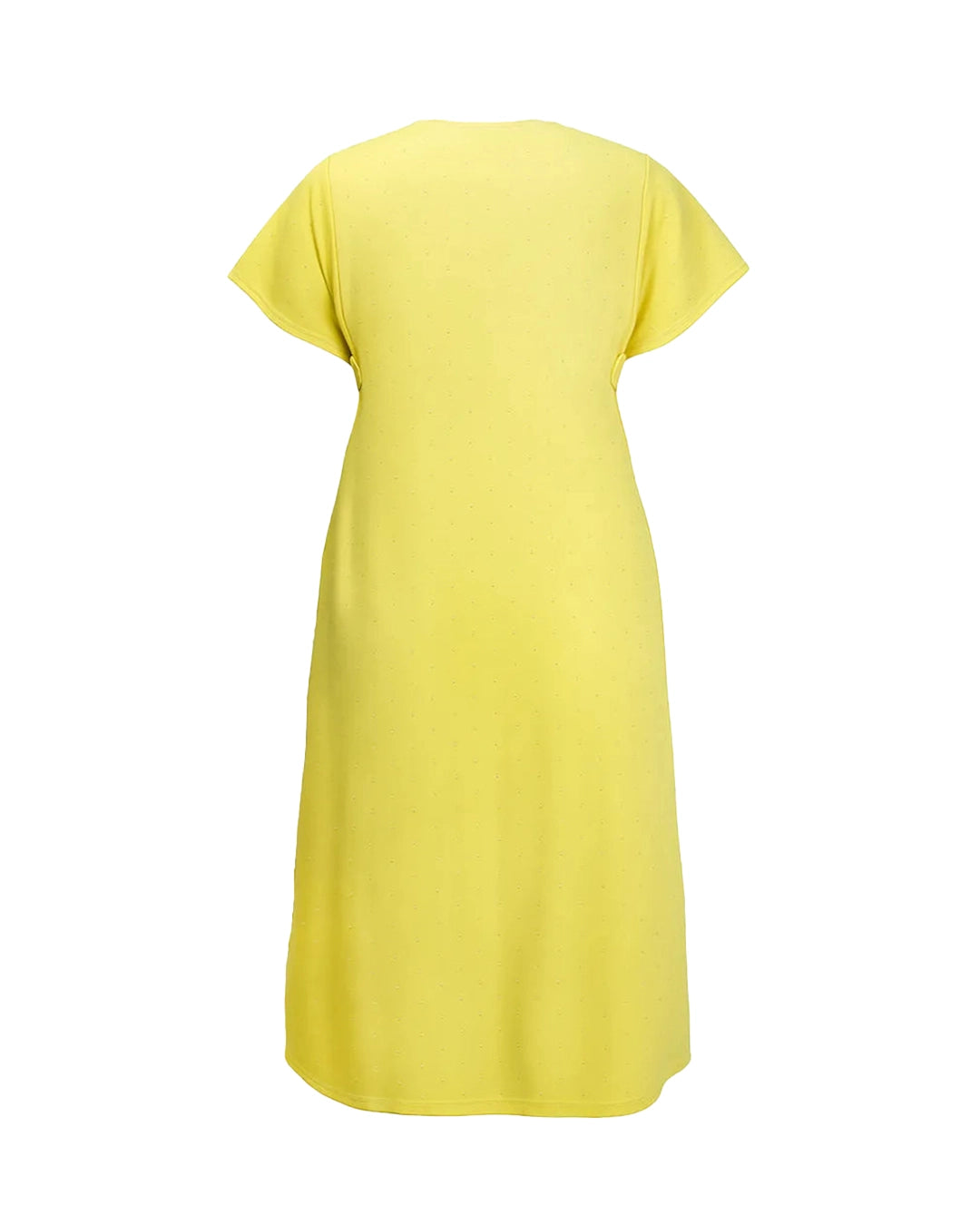 Yellow dress on a white background