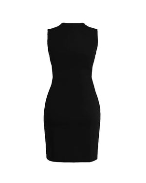 Black dress on a white background