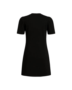 Black dress on a white background