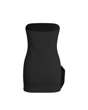 Black sleeveless top on a white background