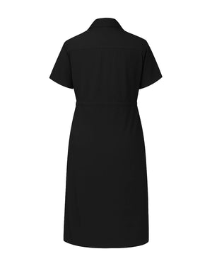 Black dress on a white background