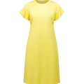 Yellow dress on a white background