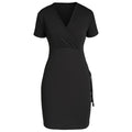 Black dress on a white background