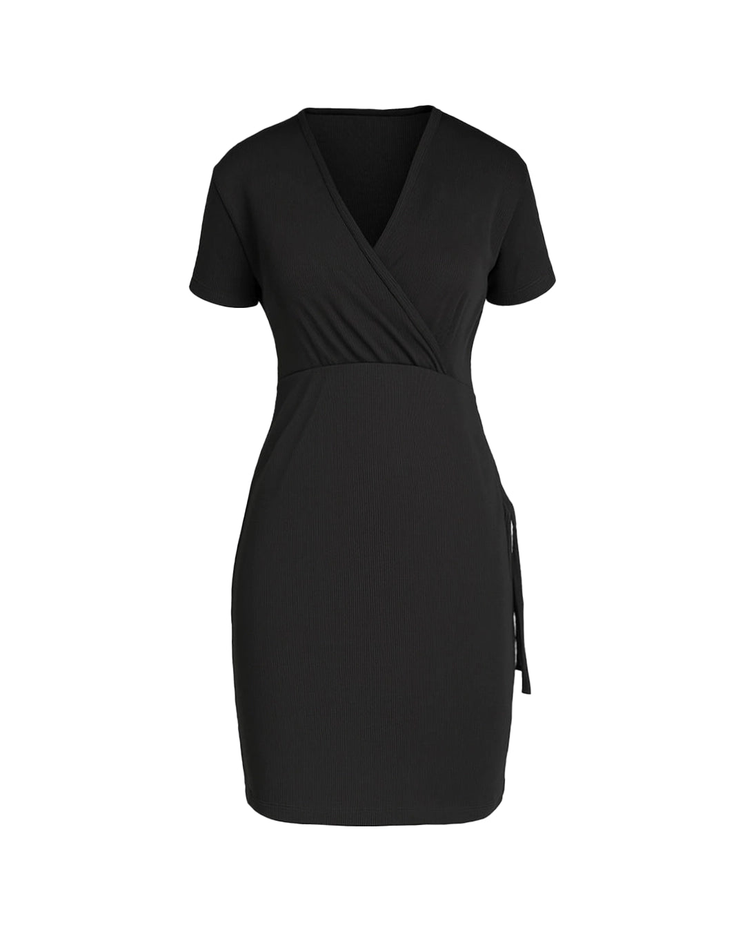 Black dress on a white background