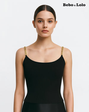 Bold chain crop top