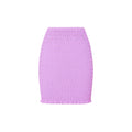 Purple mini skirt on a white background